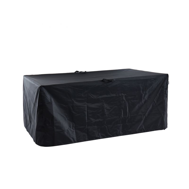 Housse de protection pour ensemble repas de jardin 6 places noir