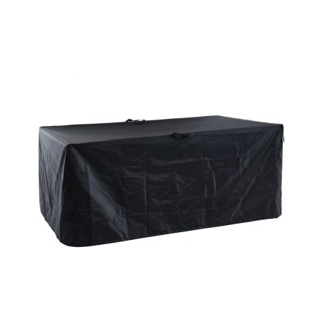 Housse de protection pour ensemble repas de jardin 6 places noir