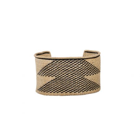 Panier rond APOLLON pour chien et chat en honc de mer coussin écru