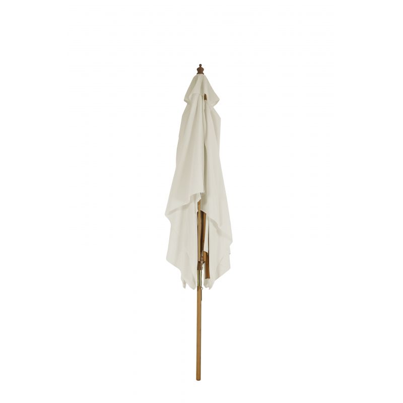Parasol droit HOANI en bambou coloris lin clair