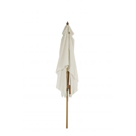 Parasol droit HOANI en bambou coloris lin clair