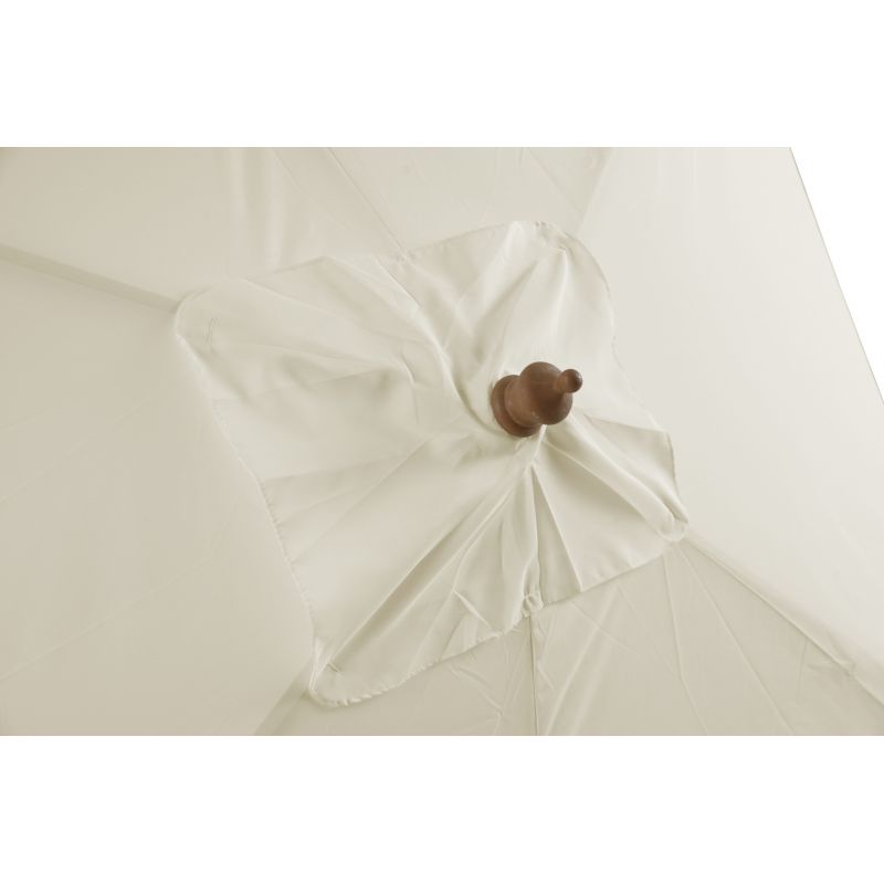 Parasol droit HOANI en bambou coloris lin clair