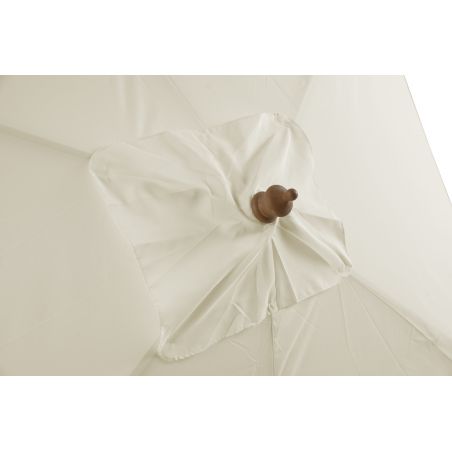 Parasol droit HOANI en bambou coloris lin clair