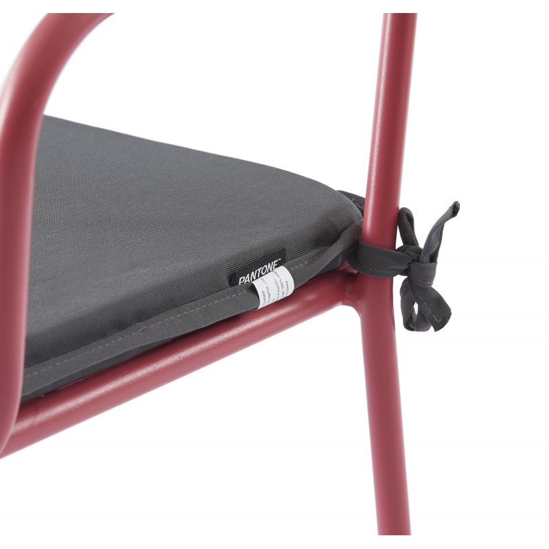 Lot de 2 chaises PANTONE en aluminium rouge indien