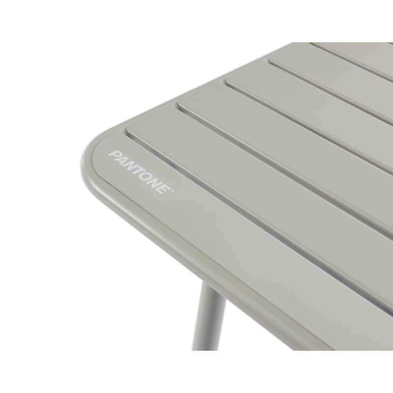 Table de jardin PANTONE en acier gris glacier 160x190 cm