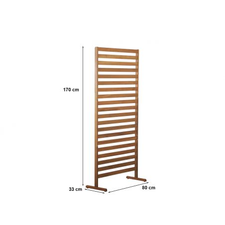 Claustra de jardin MANA en bois d'acacia FSC coloris naturel