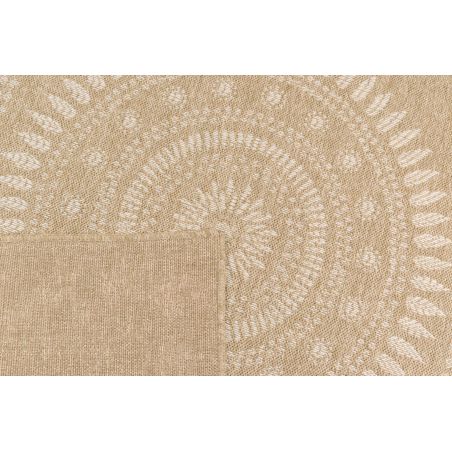 Tapis PONZA marron et blanc aspect jute 160x230cm