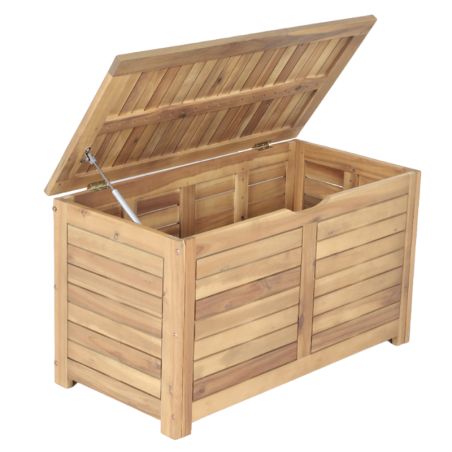 Coffre de jardin TERA en bois d'acacia90x45x50 cm
