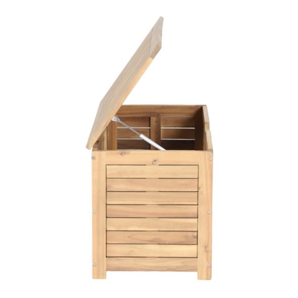 Coffre de jardin TERA en bois d'acacia90x45x50 cm