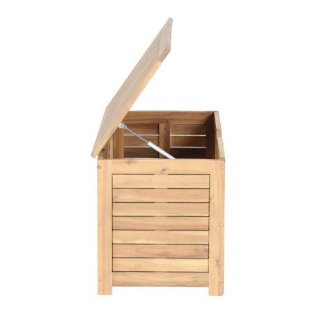 Coffre de jardin TERA en bois d'acacia90x45x50 cm