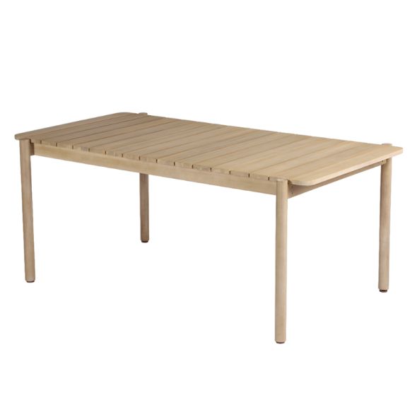 Table de jardin SAMOA en bois d'acacia blanchi 180cm