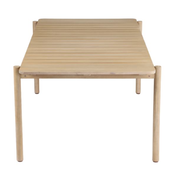 Table de jardin SAMOA en bois d'acacia blanchi 210 cm