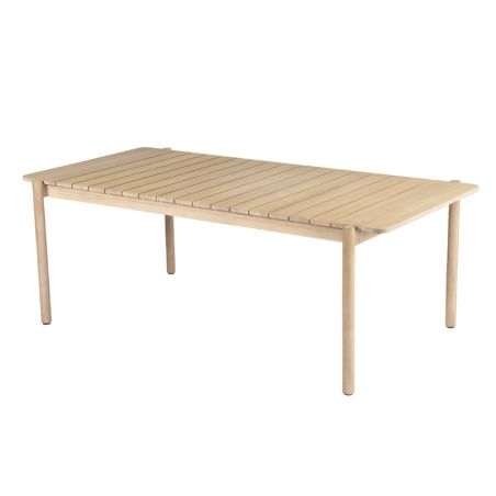 Table de jardin SAMOA en bois d'acacia blanchi 210 cm
