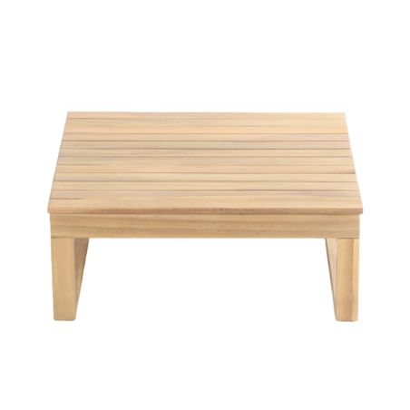 Salon de jardin MONTANA 5 places en bois d'acacia FSC blanchi coloris ecru