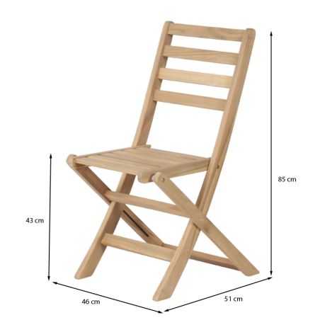 Ensemble table et chaises MOLA 8 places extensible 160/220 cm en bois d'acacia FSC blanchi