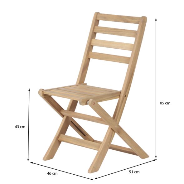 Ensemble table et chaises MOLA 6 places extensible 160/220 cm en bois d'acacia FSC blanchi