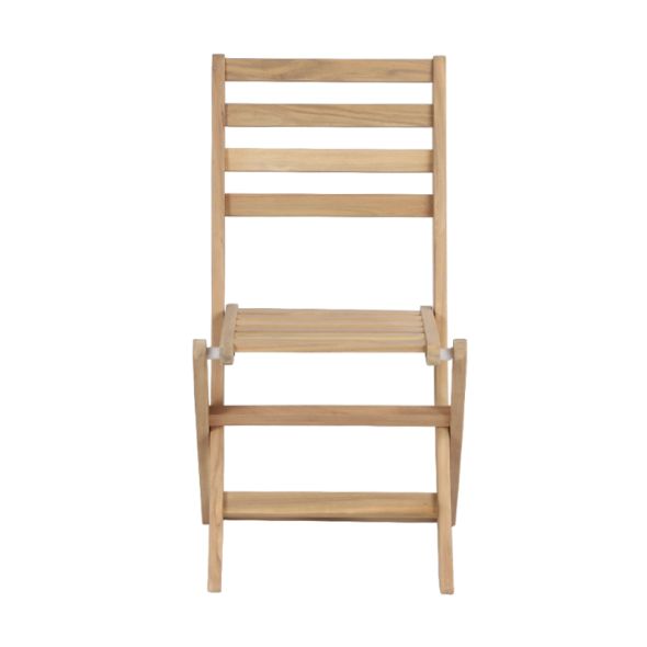 Ensemble table et chaises MOLA 6 places extensible 160/220 cm en bois d'acacia FSC blanchi