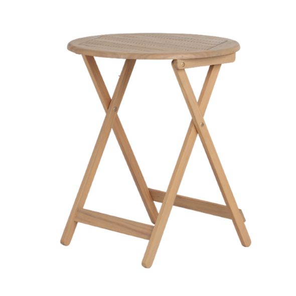 Ensemble table et chaises de jardin RIMINI en bois d'acia et textilène TAUPE