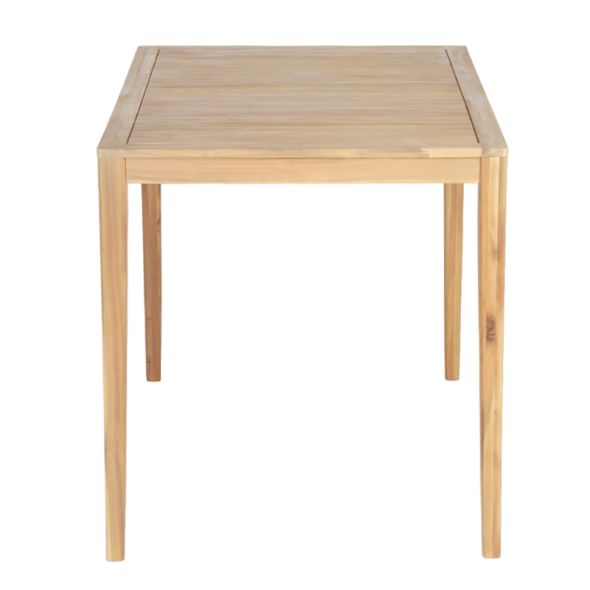 Table semi-haute KUTAen bois d'acacia blanchi 100% FSC - 140x90x95 cm