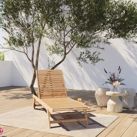 Bain de soleil MOLA en bois d’acacia FSC