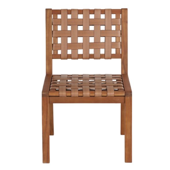 Ensemble table et chaises de jardin ABANA en bois d'acacia et résine plate