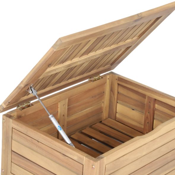 Coffre de jardin TERA en bois d'acacia 60x45x29 cm