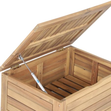 Coffre de jardin TERA en bois d'acacia 60x45x29 cm
