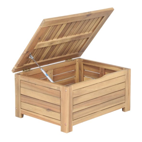 Coffre de jardin TERA en bois d'acacia 60x45x29 cm