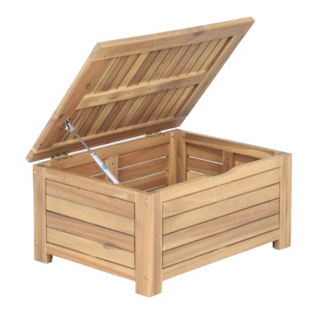 Coffre de jardin TERA en bois d'acacia 60x45x29 cm
