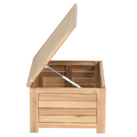 Coffre de jardin TERA en bois d'acacia 60x45x29 cm