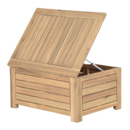 Coffre de jardin TERA en bois d'acacia 60x45x29 cm