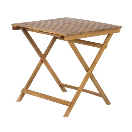 Ensemble repas BARI pliable 2 personnes bois et polyester gris