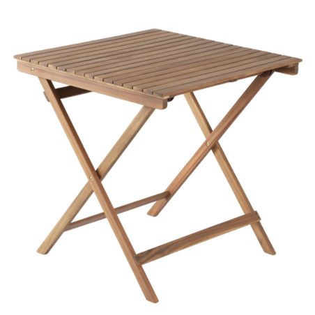 Ensemble repas BARI pliable 2 personnes bois et polyester vert olive