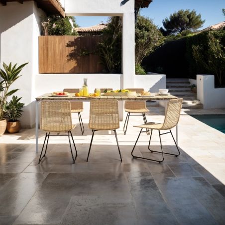 Table de jardin ASTI en bois d'acacia FSC200 cm