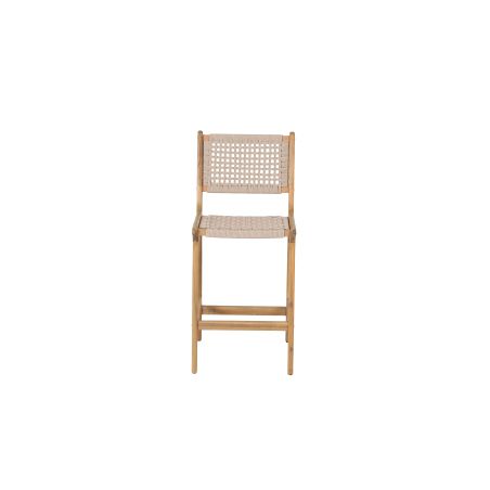 Lot de 2 tabourets de bar KUTA en corde hauteur d'assise 66 cm