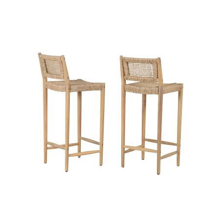 Lot de 2 tabourets de bar NURI hauteur d'assise 75 cm