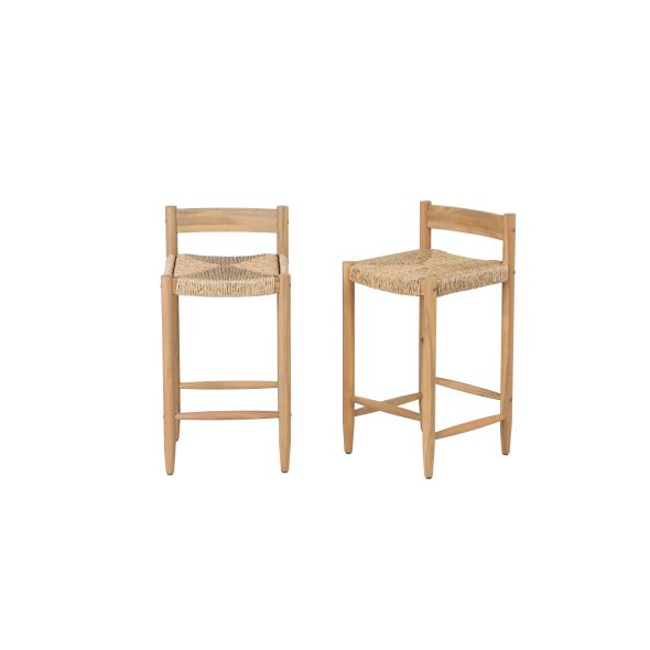 Lot de 2 tabourets de bar TEVA hauteur d'assise 65 cm