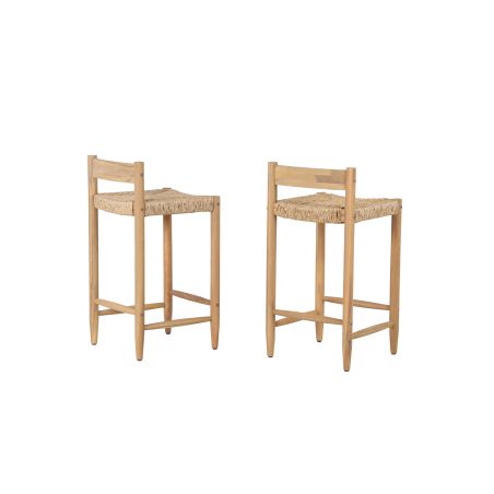 Lot de 2 tabourets de bar TEVA hauteur d'assise 65 cm